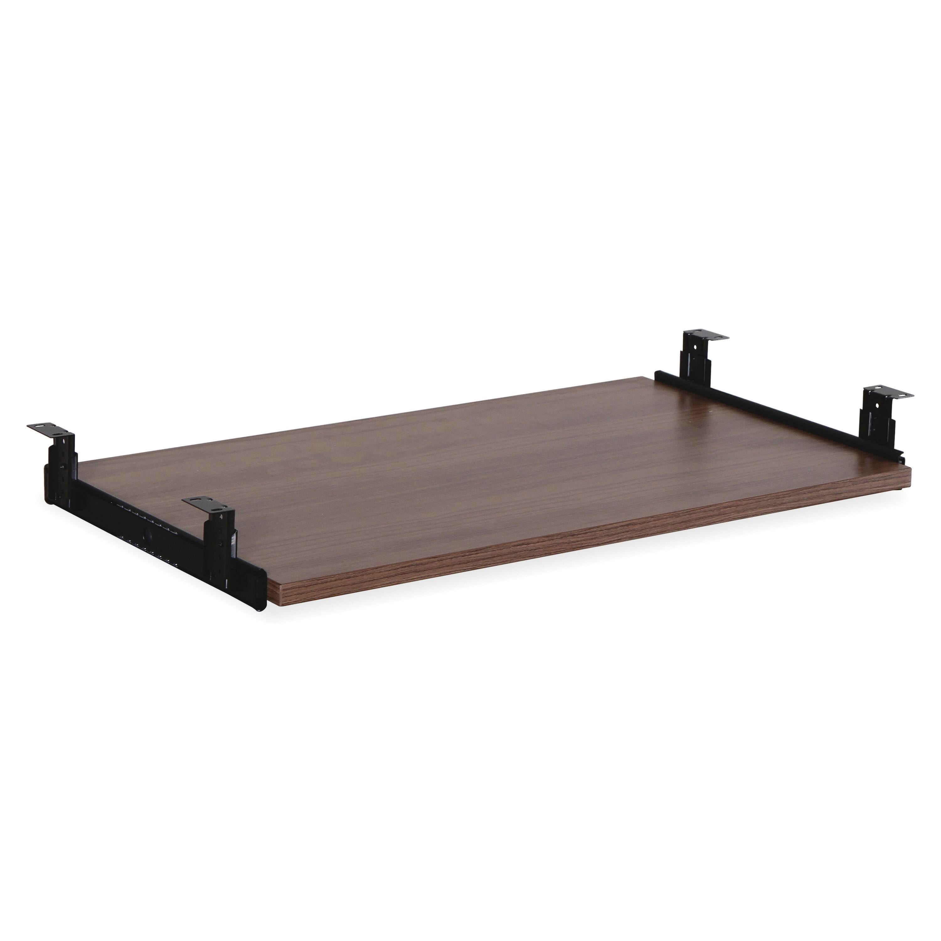 Lorell Essential Series Walnut Laminate Keyboard Tray, 26 in 1531543